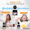 COOHILIGH Two-Way Video Call Security Camera with HD Screen, 1080P Indoor Home Security Camera, Indoor House Sitter Camera, Baby/Elderly/Sitter/Dog/Pet Camera with Mobile Apps view 4