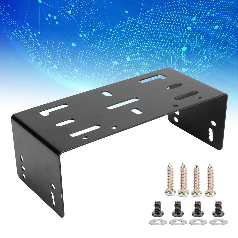 Gsycle Universal Metal Radio Mounting Bracket Replacement for TK705 TK715 TK760 TK762 TK805 TK809 TK815 TK860 TK862 TK880 TK940 Two Way Mobile Radios - Heavy Duty Mount with Screws Kit