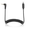 2.5mm-N3 Camera Remote Control Shutter Release Cable for D7200 D7000 D3200 D5100 D750,Plastic Alloy Material Stretchable Spiral Coil Remote Switch Shutter Release Cord view 1