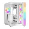 be quiet! Light Base 600 LX White PC Case | Fully Windowed Front and Side Panel | Dual Chamber | ARGB LED Strip | 4 Light Wings LX 120mm PWM Fans | Inverted and Horizontal Layout Customizable | BGW68 view 1