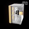 be quiet! Light Base 600 LX White PC Case | Fully Windowed Front and Side Panel | Dual Chamber | ARGB LED Strip | 4 Light Wings LX 120mm PWM Fans | Inverted and Horizontal Layout Customizable | BGW68 view 3