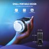 NEEWER MS60C RGBWW LED Video Light 2.4G/APP Control with Super Clamp, 65W Metal Mini RGB COB Continuous Lighting Bowens Handheld Spotlight 2700K-6500K,8300lux/1m, CRI 97+/TLCI 98+,17 Effects + RGBCW view 3