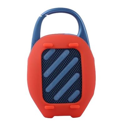 DirectNine Basics Speaker Case for JBL CLIP5 Shockproof Silicone Protective Cover for JBL CLIP 5 Speaker Shell Waterproof and Dustproof Soft Full Protection Cover Skin Protective Sleeve Accessories (Red)
