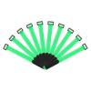 MECCANIXITY Fastening Hook and Loop Cable Tie 10 Inch x 13/16 Inch Reusable with Buckle Adjustable Multi-Purpose Wire Strap for Cord Management Green, Pack of 10 view 1
