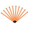 MECCANIXITY Fastening Hook and Loop Cable Tie 24 Inch x 1 Inch Reusable with Buckle Adjustable Multi-Purpose Wire Strap for Cord Management Orange, Pack of 10 view 1
