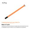 MECCANIXITY Fastening Hook and Loop Cable Tie 24 Inch x 1 Inch Reusable with Buckle Adjustable Multi-Purpose Wire Strap for Cord Management Orange, Pack of 10 view 3