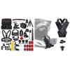 NEEWER 50 in 1 Action Camera Accessories Kit & Motorcycle Helmet Chin Strap Mount Kit, Compatible with GoPro Hero DJI OSMO Insta360 SJCAM DBPOWER AKASO VicTsing APEMAN WiMiUS QUMOX Lightdow Campark view 1