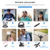 NEEWER 50 in 1 Action Camera Accessories Kit & Motorcycle Helmet Chin Strap Mount Kit, Compatible with GoPro Hero DJI OSMO Insta360 SJCAM DBPOWER AKASO VicTsing APEMAN WiMiUS QUMOX Lightdow Campark view 4