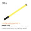 MECCANIXITY Fastening Hook and Loop Cable Tie 16 Inch x 13/16 Inch Reusable with Buckle Adjustable Multi-Purpose Wire Strap for Cord Management Yellow, Pack of 10 view 3