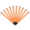 MECCANIXITY Fastening Hook and Loop Cable Tie 20 Inch x 1 Inch Reusable with Buckle Adjustable Multi-Purpose Wire Strap for Cord Management Orange, Pack of 10 view 1