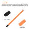 MECCANIXITY Fastening Hook and Loop Cable Tie 20 Inch x 1 Inch Reusable with Buckle Adjustable Multi-Purpose Wire Strap for Cord Management Orange, Pack of 10 view 4