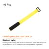 MECCANIXITY Fastening Hook and Loop Cable Tie 12 Inch x 13/16 Inch Reusable with Buckle Adjustable Multi-Purpose Wire Strap for Cord Management Yellow, Pack of 10 view 3