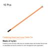 MECCANIXITY Fastening Hook and Loop Cable Tie 35 Inch x 13/16 Inch Reusable with Buckle Adjustable Multi-Purpose Wire Strap for Cord Management Orange, Pack of 10 view 3
