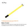 MECCANIXITY Fastening Hook and Loop Cable Tie 18 Inch x 1 Inch Reusable with Buckle Adjustable Multi-Purpose Wire Strap for Cord Management Yellow, Pack of 10 view 3