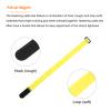 MECCANIXITY Fastening Hook and Loop Cable Tie 18 Inch x 1 Inch Reusable with Buckle Adjustable Multi-Purpose Wire Strap for Cord Management Yellow, Pack of 10 view 4