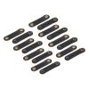 MECCANIXITY 8 Pcs Leather Cable Straps Cord Organizer 63x16mm Ties Soft Cord Holder Winder Keeper Cable Management for USB Cable, Headphone Wire, Earphone view 1