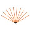 MECCANIXITY Fastening Hook and Loop Cable Tie 31 Inch x 13/16 Inch Reusable with Buckle Adjustable Multi-Purpose Wire Strap for Cord Management Orange, Pack of 10 view 1