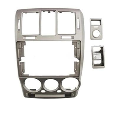 oimcpr 7/9 Inch Car Fascia Radio Panel Compatible for Hyundai Getz 2002-2011 Dash Kit Install Facia Console GPS Bezel Plate Adapter Cover Trim(Left Wheel Silver,7 inches)