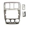 oimcpr 7/9 Inch Car Fascia Radio Panel Compatible for Hyundai Getz 2002-2011 Dash Kit Install Facia Console GPS Bezel Plate Adapter Cover Trim(Left Wheel Silver,7 inches) view 1