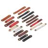 MECCANIXITY 20 Pcs Leather Cable Straps Cord Organizer 63x16mm Ties Soft Cord Holder Winder Keeper Cable Management for USB Cable, Headphone Wire, Earphone view 1