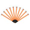 MECCANIXITY Fastening Hook and Loop Cable Tie 16 Inch x 1 Inch Reusable with Buckle Adjustable Multi-Purpose Wire Strap for Cord Management Orange, Pack of 10 view 1