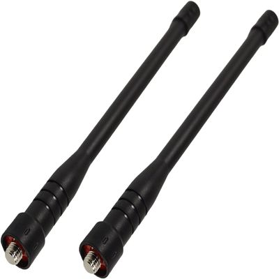 HQRP 2-Pack UHF High Gain Antenna Compatible with Motorola CP040, CP140, CP150, CP160, GP340, GP344, GP350, GP360, HT750, MV11C, MV12CV, MV21CVS