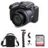 Minolta ProShot MN40Z 20MP Full HD Camera with 40x Optical Zoom, Black, Bundle with MT-11 Multifunctional Octopus Tripod, 64GB SDXC Memory Card and Shoulder Bag view 1