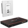 BZBGEAR 4K UHD 18Gbps HDMI Wall Plate Transmitter & Receiver Kit up to 230ft - BG-EXH-70WP-W view 1