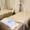 12W UV Lash Light with Foot Pedal, Lash Lamp for Eyelash Extension Grafting Eyebrow Beauty Salon, Lash floor Lamp for Eyelash Tech, Rapid Dry in 2 Seconds, Adjustable Angle and Light Spot Size, White view 1