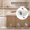 12W UV Lash Light with Foot Pedal, Lash Lamp for Eyelash Extension Grafting Eyebrow Beauty Salon, Lash floor Lamp for Eyelash Tech, Rapid Dry in 2 Seconds, Adjustable Angle and Light Spot Size, White view 3