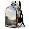 BTCOWZRV Laptop Backpack Lightweight Waterproof Travel Daypack Hollywood Boulevard Hiking Bag for Women Men 15.6in view 1