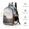BTCOWZRV Laptop Backpack Lightweight Waterproof Travel Daypack Hollywood Boulevard Hiking Bag for Women Men 15.6in view 2