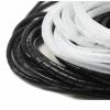 ELLANA spiral protector 10 Meters Spiral Tube Flexible Cord 8mm 10mm 12mm Tube Diameter Cable Wire Organizer Wrap Management Black White wraps cable(White,8mm inside diameter) view 2