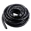 ELLANA spiral protector 4mm to 30mm Cable Management Sheath Winding Pipe Spiral Wrapping Transparent Black Wire Protector Plastic Organizer Tube Sleeve wraps cable(Black,10mm x 7.5 meter) view 1