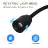 12W UV Lash Light with Foot Pedal, Lash Lamp for Eyelash Extension Grafting Eyebrow Beauty Salon, Lash floor Lamp for Eyelash Tech, Rapid Dry in 2 Seconds, Adjustable Angle and Light Spot Size, Blac view 2
