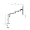 JFUDJKLI Desk clamp Monitor Stand, Suitable for 17-32 inch Screen, Aluminum Alloy, 360 Degree Rotation, Load-Bearing 8kg view 2