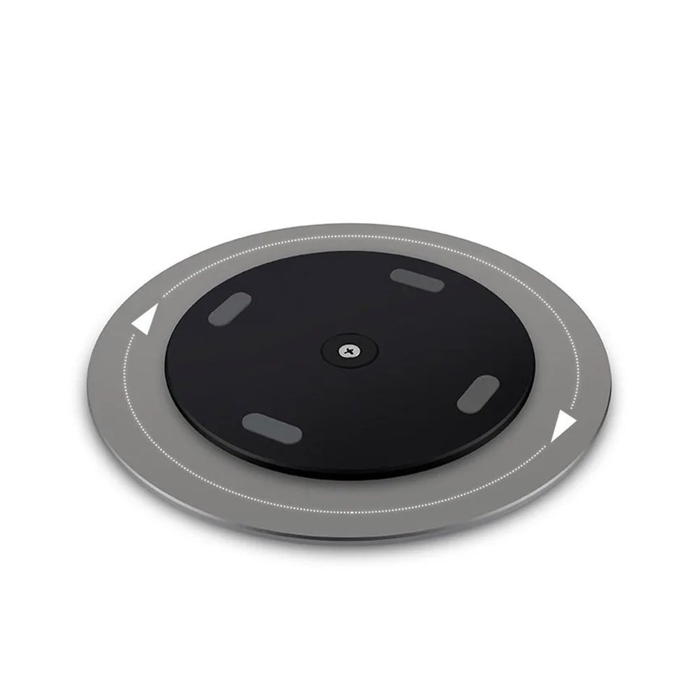 AVXANKTG 360 Degree Rotating Monitor Base Disc Non-Slip Laptop Aluminum Alloy Computer Stand Base