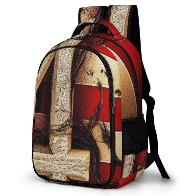 BTCOWZRV Laptop Backpack Lightweight Waterproof Travel Daypack 4th of July Patriotic Flag Hiking Bag for Women Men 15.6in