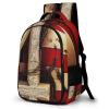 BTCOWZRV Laptop Backpack Lightweight Waterproof Travel Daypack 4th of July Patriotic Flag Hiking Bag for Women Men 15.6in view 1