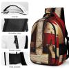 BTCOWZRV Laptop Backpack Lightweight Waterproof Travel Daypack 4th of July Patriotic Flag Hiking Bag for Women Men 15.6in view 4