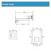 AVXANKTG Aluminum Alloy 360 Degree Full Motion LCD LED Monitor Stand TV Wall Mount Bracket Arm Load 10kg. view 2