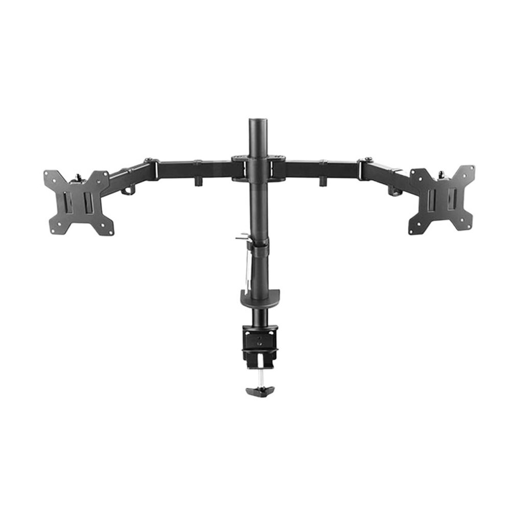 AVXANKTG DL-MS02 Desk Clamp Full Motion 360 Degree Dual Monitor Stand 10"-27" Clamp Stand Monitor Mount Arm Load 9.9kg PC Stand