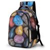 BTCOWZRV Laptop Backpack Lightweight Waterproof Travel Daypack Pebbles And Rocks Hiking Bag for Women Men 15.6in view 1