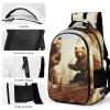 BTCOWZRV Laptop Backpack Lightweight Waterproof Travel Daypack Cute Bears Play in The Tree Hiking Bag for Women Men 15.6in view 4