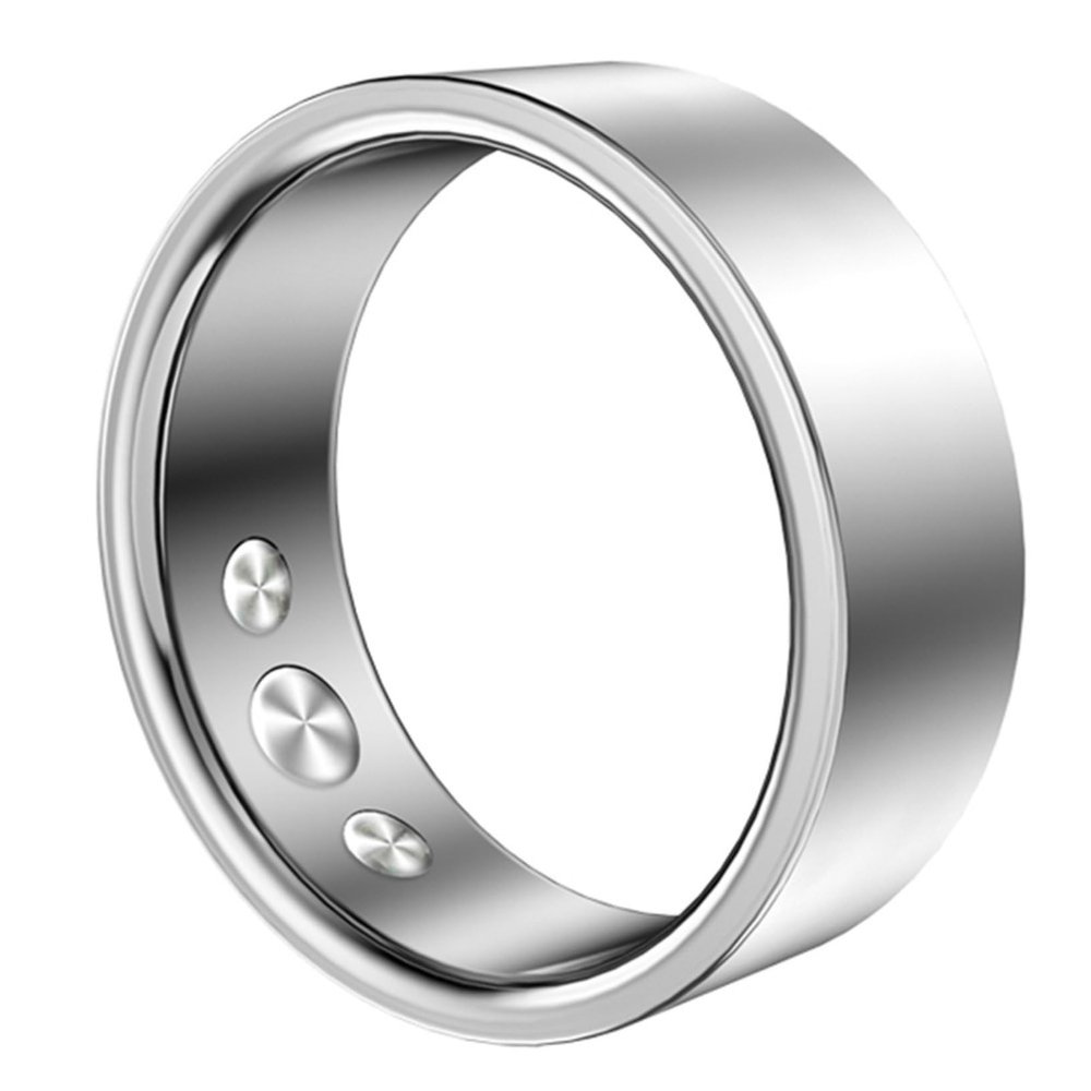 TQQEPOOL Smart Ring Health Tracker,Sleep Quality Monitor Fitness Step Counting Ring with Charging Case,IP68 Waterproof and Dustproof,Great Gift for Women & Men(Silver,20#)