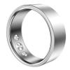 TQQEPOOL Smart Ring Health Tracker,Sleep Quality Monitor Fitness Step Counting Ring with Charging Case,IP68 Waterproof and Dustproof,Great Gift for Women & Men(Silver,20#) view 1