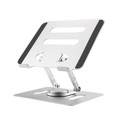 JFUDJKLI Portable Monitor Stand Adjustable Multi-Angle Foldable Metal Stand Supports 12"-19" Laptops