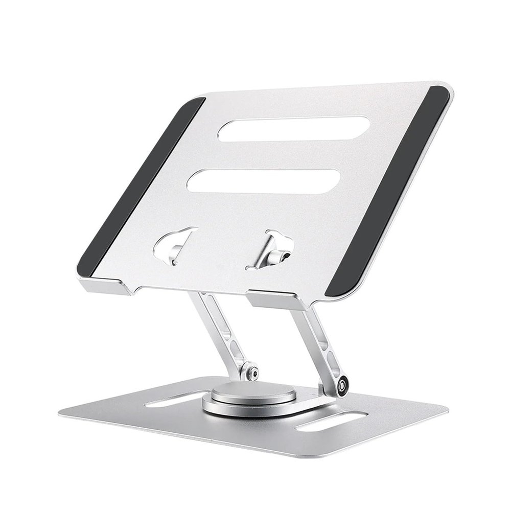 JFUDJKLI Portable Monitor Stand Adjustable Multi-Angle Foldable Metal Stand Supports 12"-19" Laptops