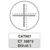 JOEBO Microscope Kit C7 0.1MM Universal Micrometer Microscope Delimit Cross Line Reticle Microscope Stage Calibration Slide Microscope Lens Adapters(20.4mm) view 3