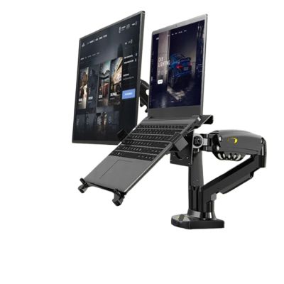 AVXANKTG F160 10-17.3 inch Laptop Stand 360 Degree Rotation 10"-27" Air Pressure Full Motion Gas Support LCD TV Desktop Screen Stand Monitor